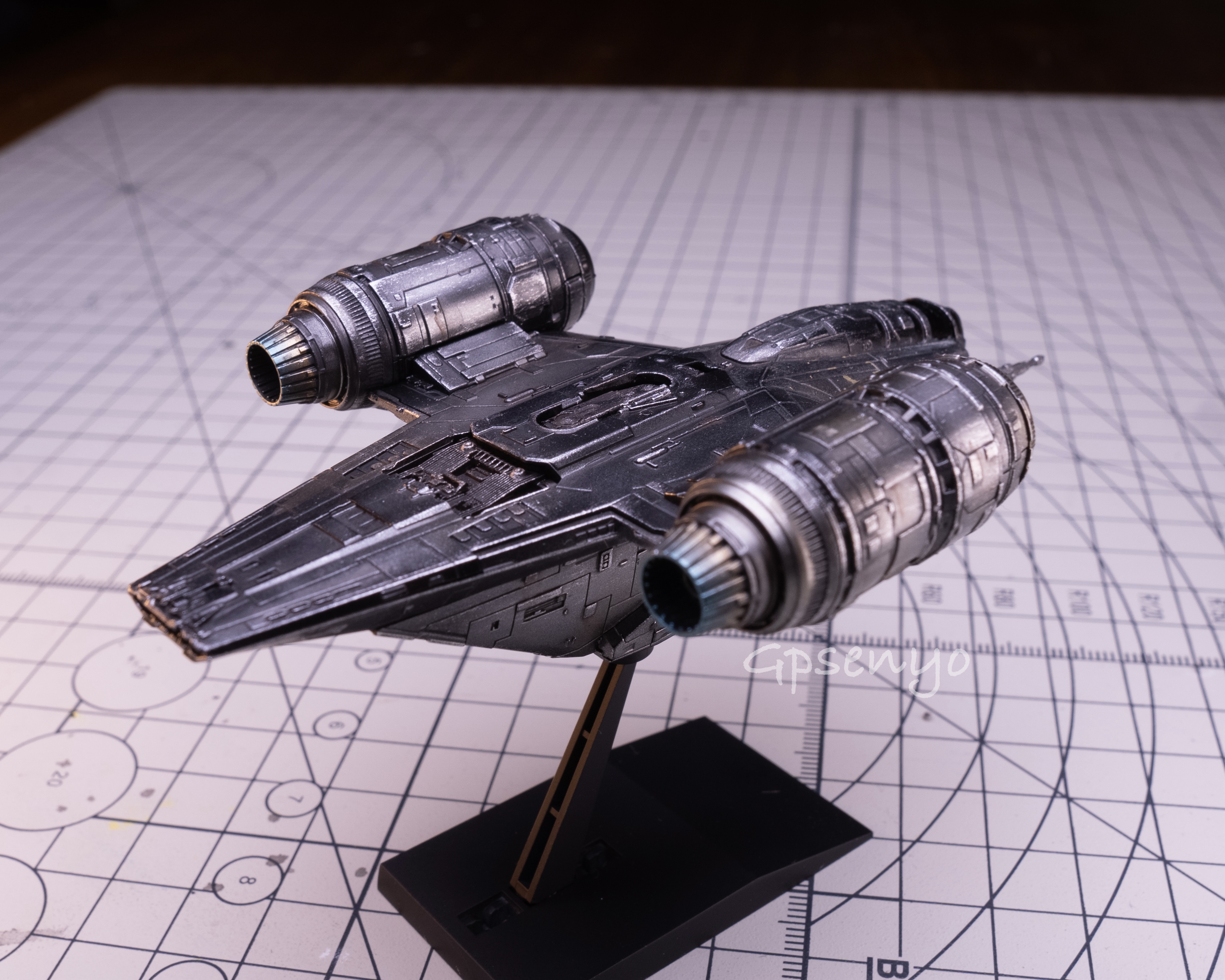 Detailed miniature painting work